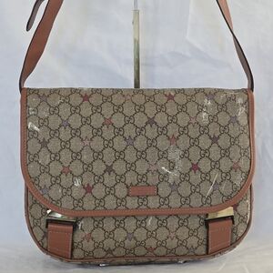 Gucci Messenger Buckle Bag Printed GG Coated Canvas Medium
